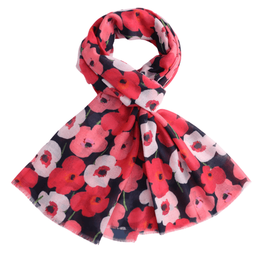 Ladies Poppies Scarf