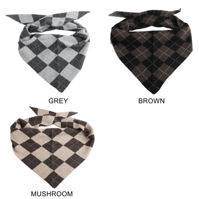 Ladies Argyle Triangle Scarf