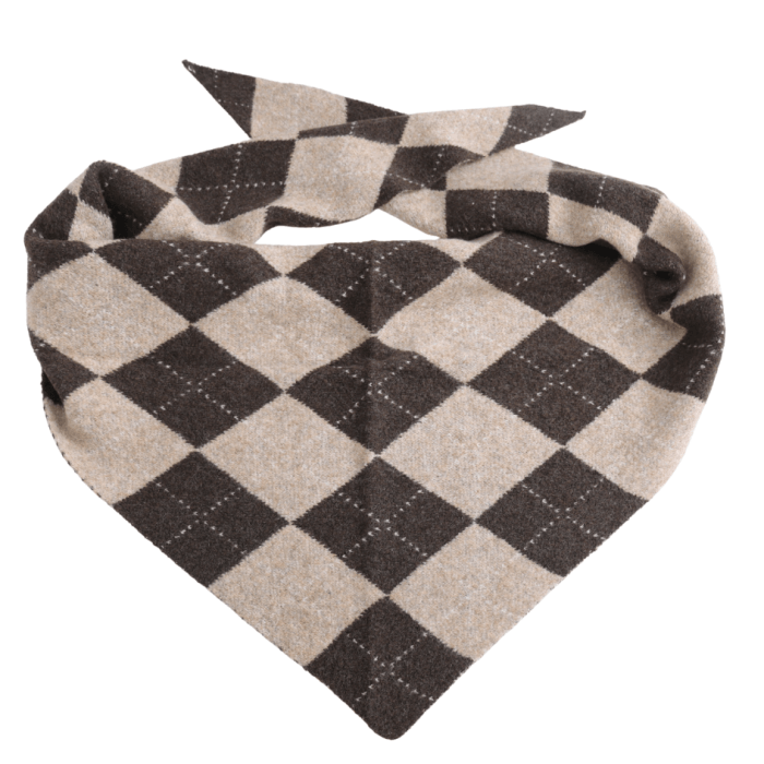 Ladies Argyle Triangle Scarf
