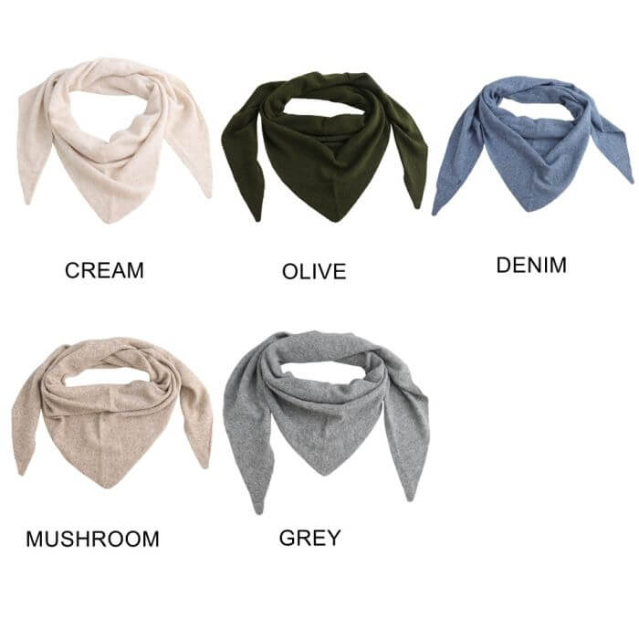 Large Triangle Plain Scarf