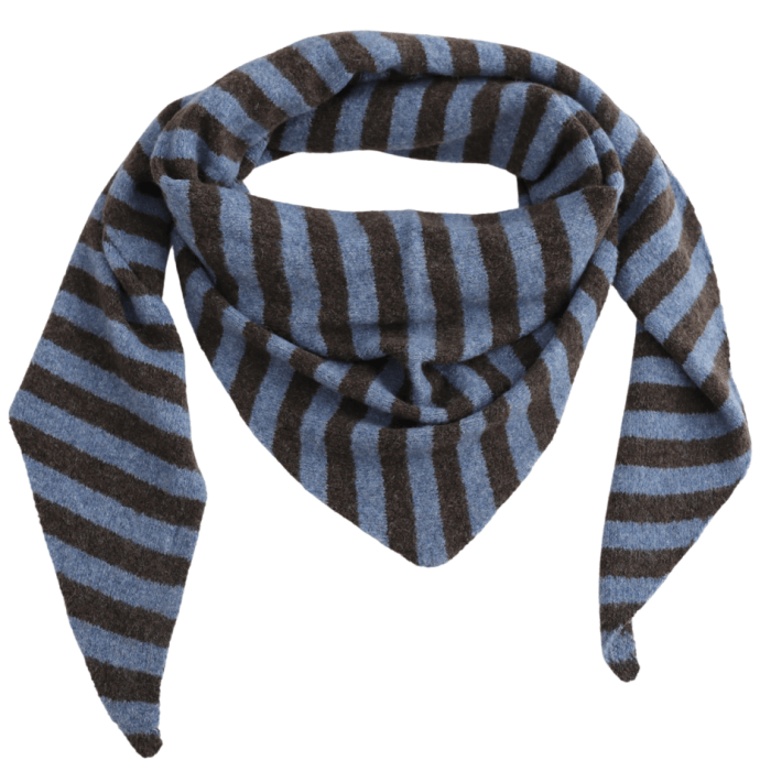Ladies Large Triange Stripe Scarf