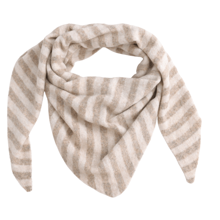 Ladies Large Triange Stripe Scarf
