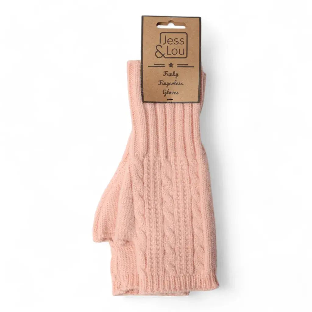 Jess & Lou - Cosy Cable Knit Fingerless Gloves