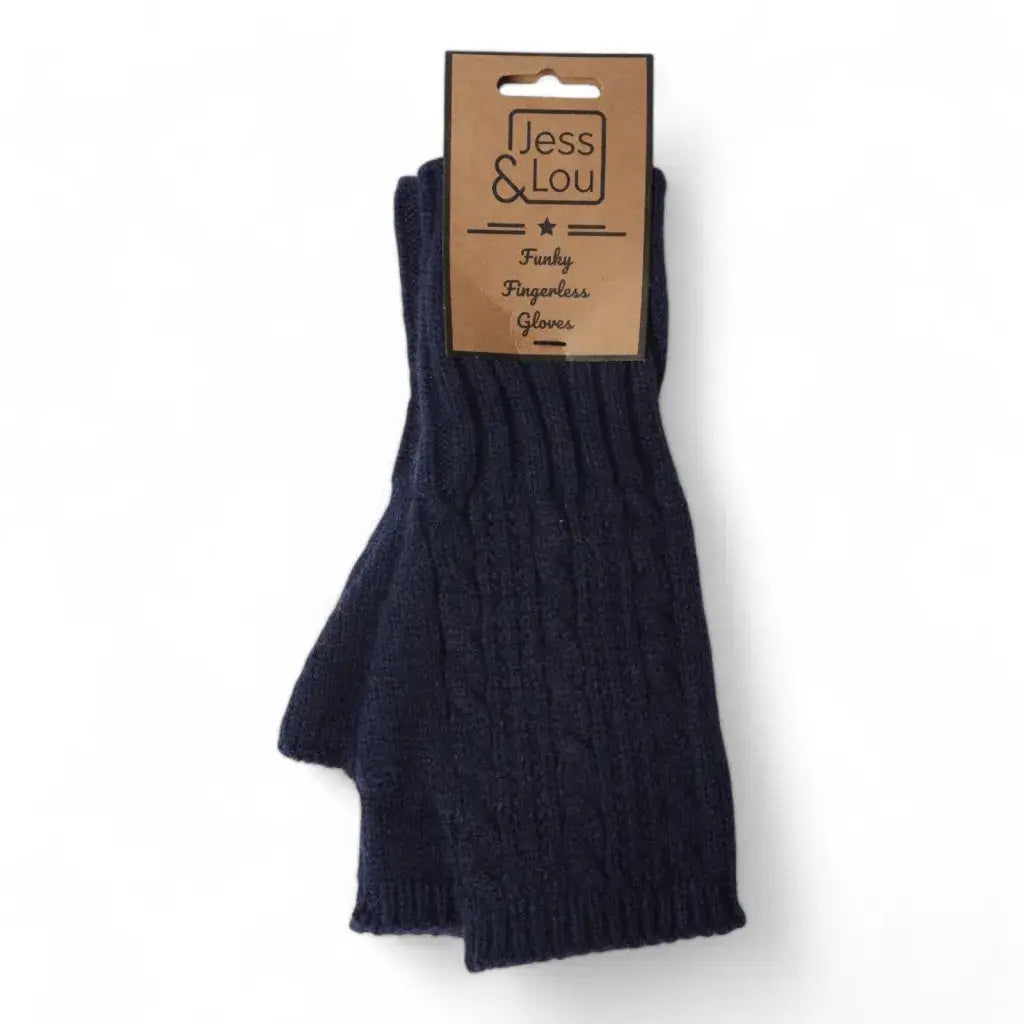 Jess & Lou - Cosy Cable Knit Fingerless Gloves