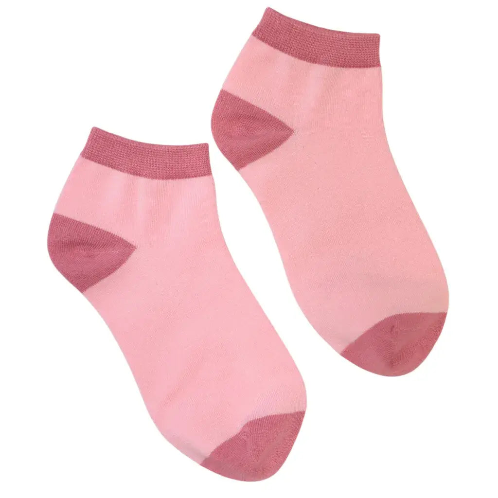 Jess & Lou - Candy Pink Bamboo Trainer Socks