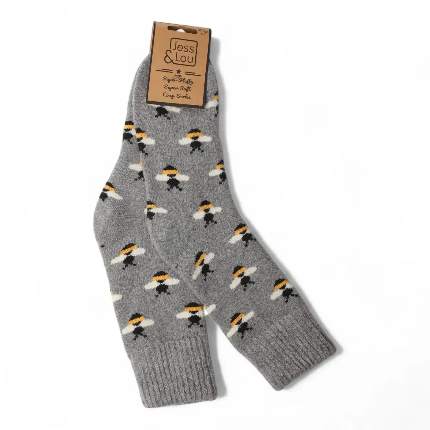 Jess & Lou - Busy Bee Rib Cosy Socks