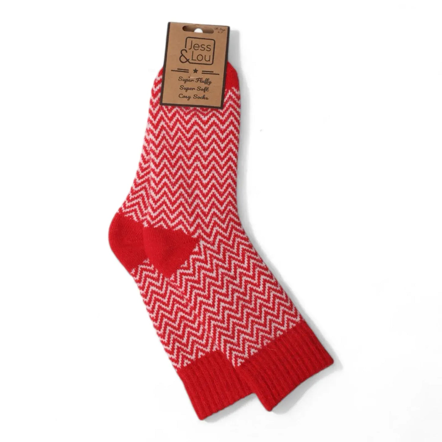 Jess & Lou - Hazy Herringbone Ribbed Cosy Socks