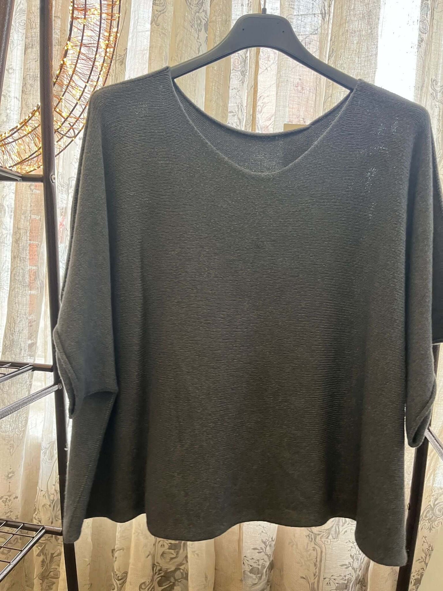 Torzi Boxy Swing Fine Knit Jumper