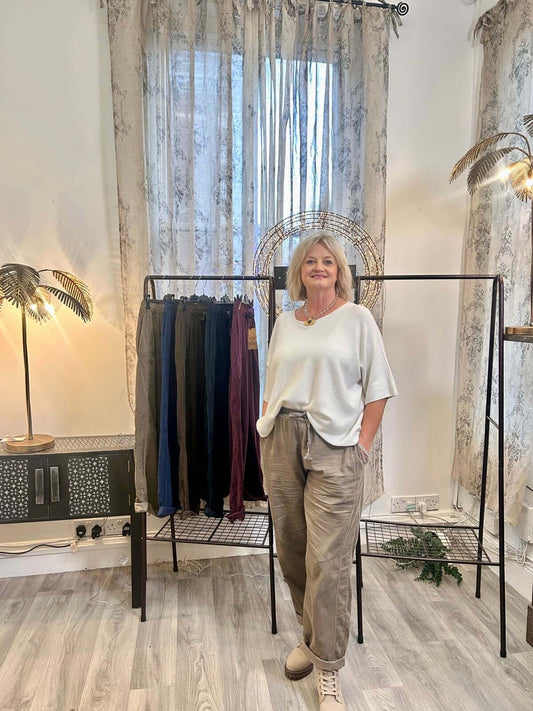 Bridget Cord Cotton Joggers