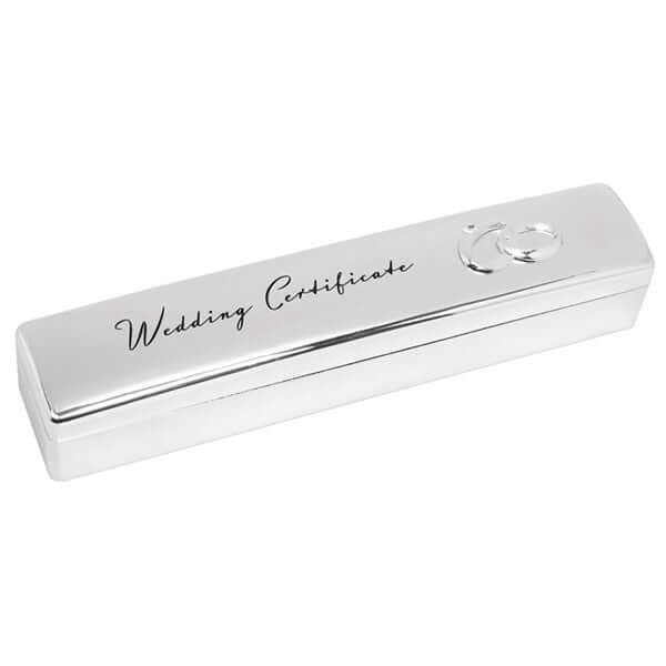 Silver Certificate Box Wedding