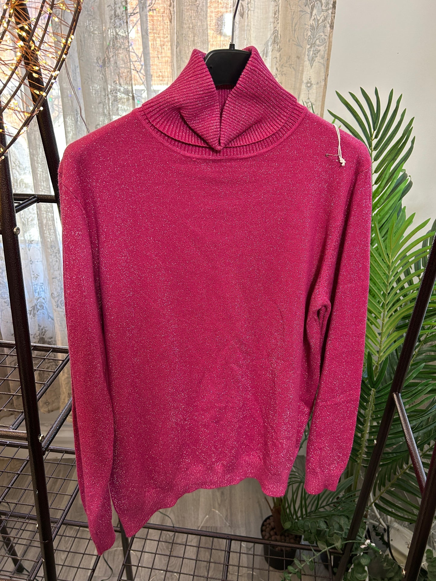 Sophie Glittery Polo Neck Jumper