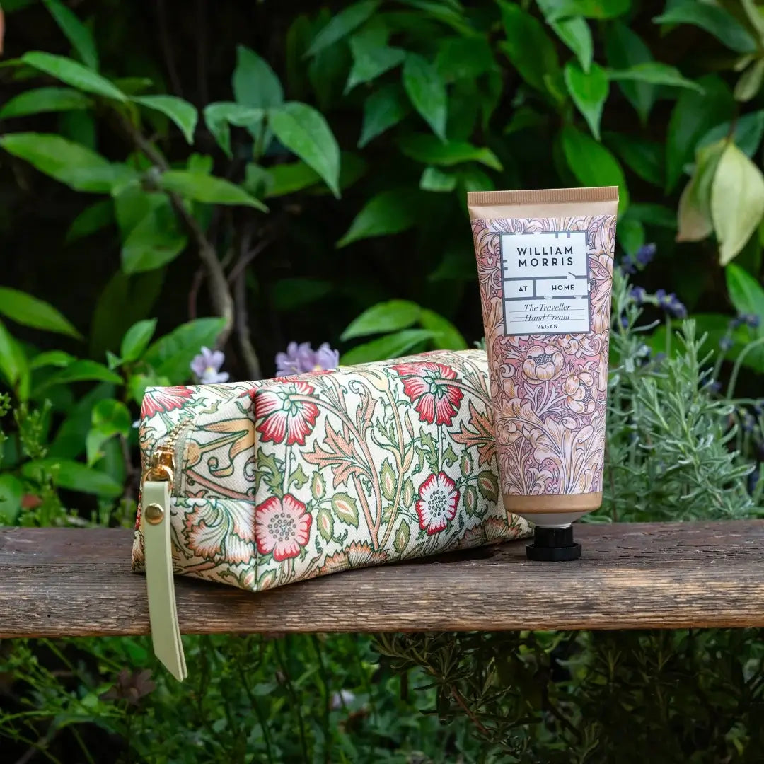 Heathcote's The Voyager Makeup Bag with Hand Cream