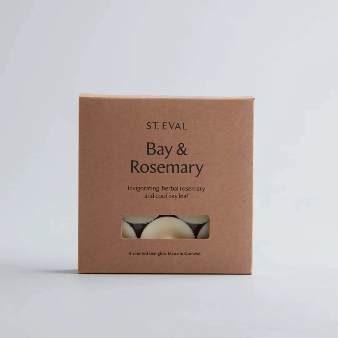 St Eval Artisan Candles - Bay and Rosemary Scented Tealights