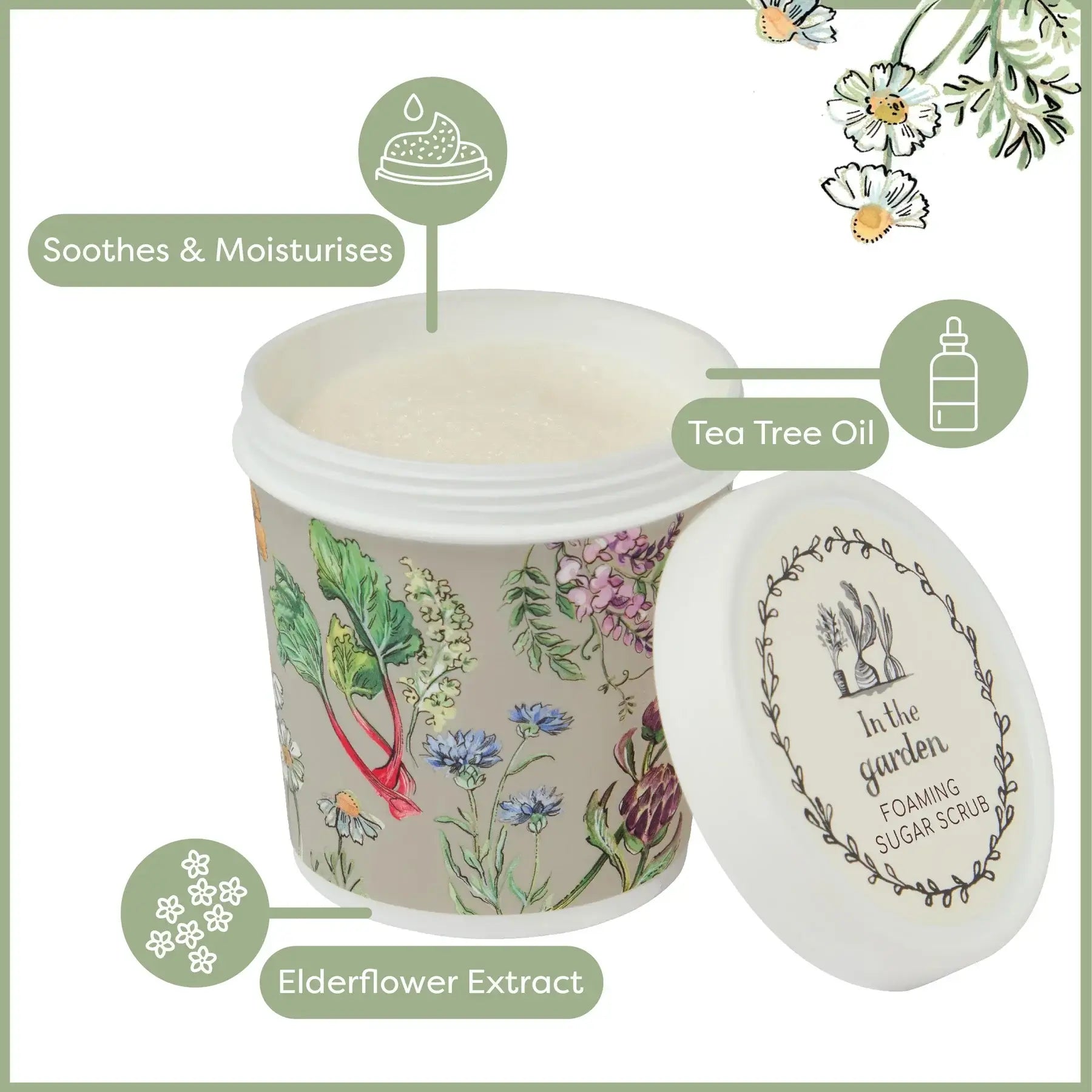 Heathcote and Ivory - In The Garden Foaming Sugar Scrub
