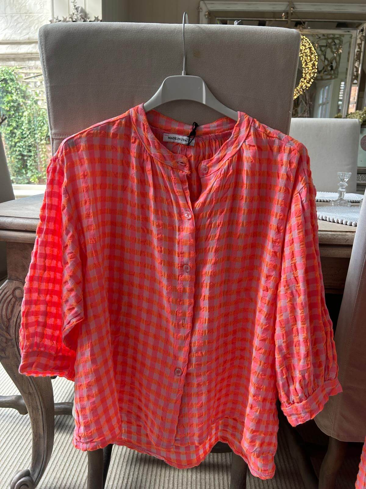 Tanya Floaty Gingham Pattern Trouser & Top (Sold Separately)