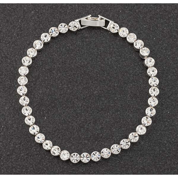 All That Bling Silver Plated Tennis Bracelet