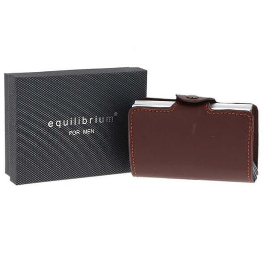 EQ For Men - Pop Up Credit Card Holder Brown