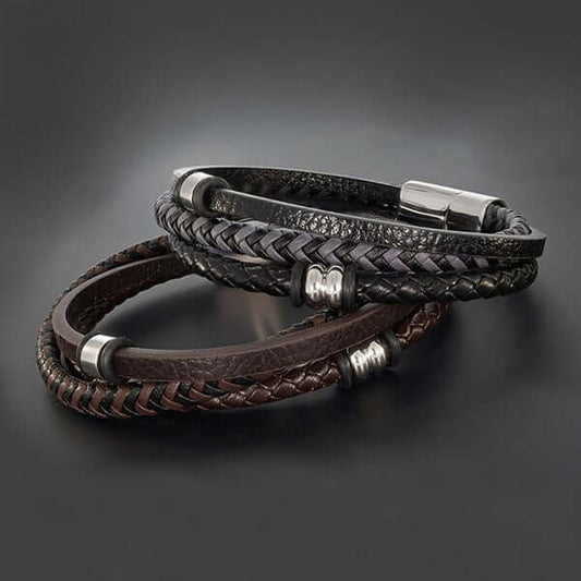 EQ For Men - 3 In 1 Leather Bracelet