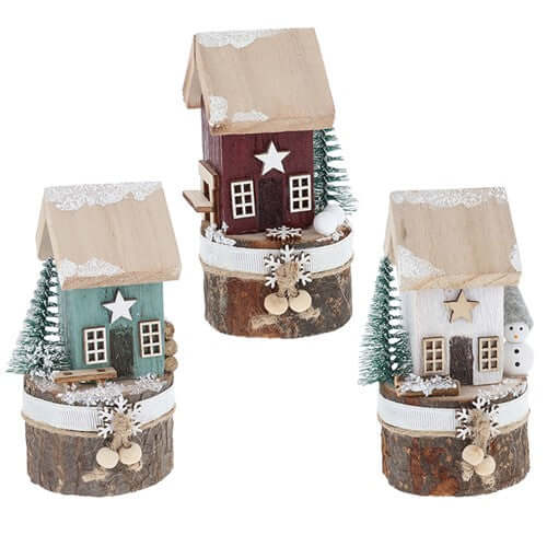Folk Art Christmas Cottage Mini
