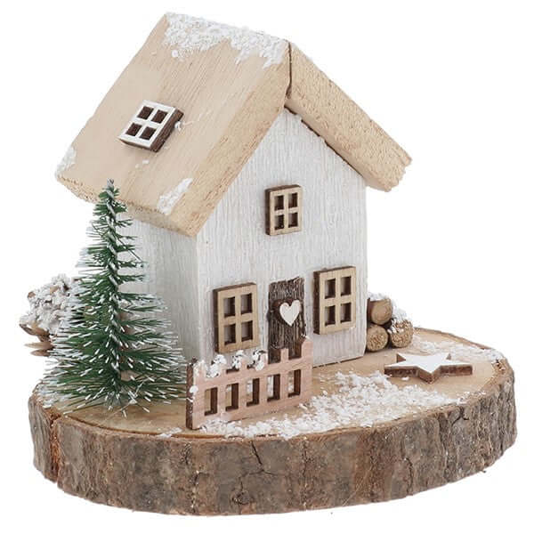 Folk Art Christmas Cottage Small