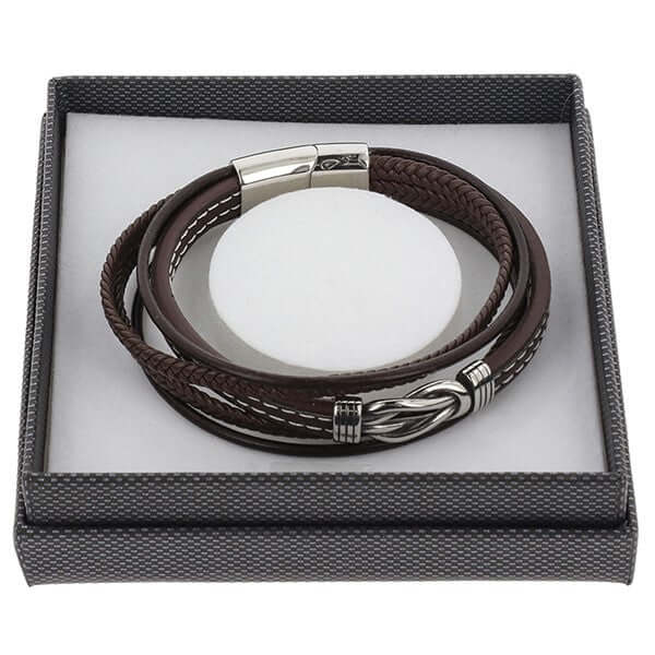 EQ For Men - Leather Multi Bracelet