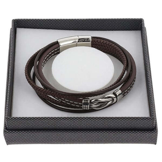 EQ For Men - Leather Multi Bracelet