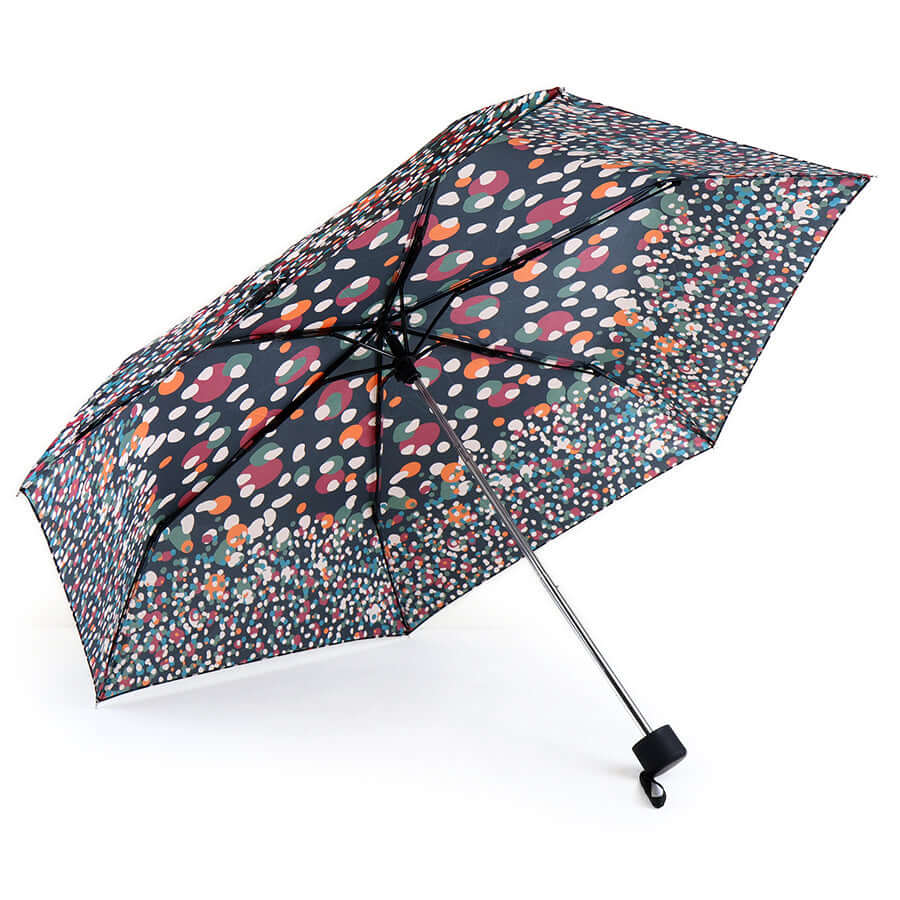 POM925 Red mix dot print recycled umbrella