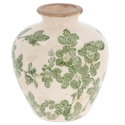 Clematis Garden Small Plum Vase