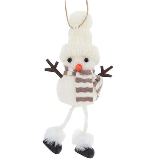 Snowflake Snowman Hanging Dangly Legs