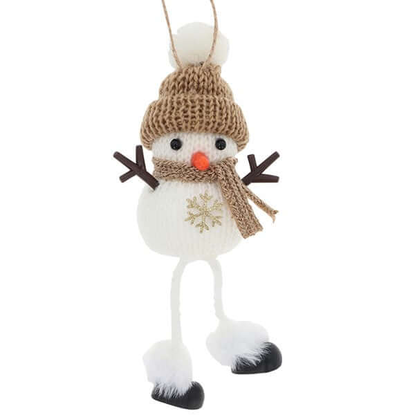 Snowflake Snowman Hanging Dangly Legs