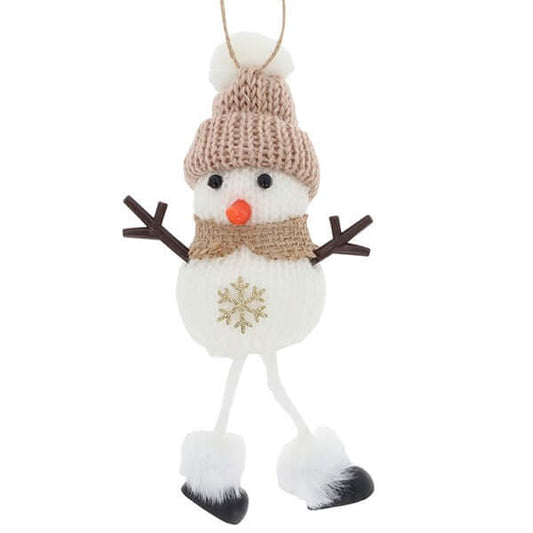 Snowflake Snowman Hanging Dangly Legs