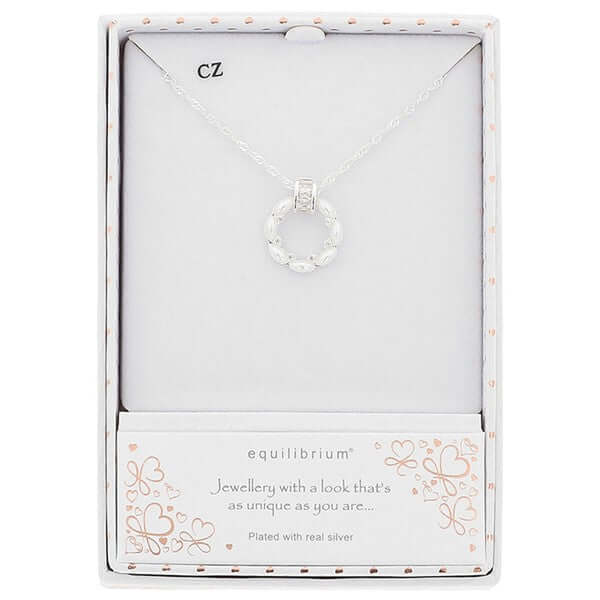 Circle of Pearls Silver Plated Necklace