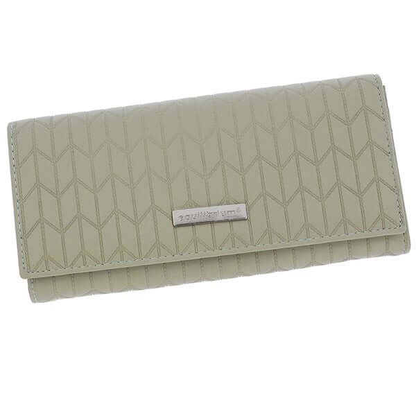 Embossed Modern Purse Large Sage