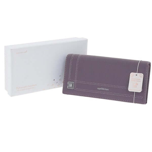 Square/2 Lines Purse Large Mauve