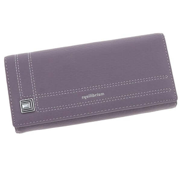 Square/2 Lines Purse Large Mauve