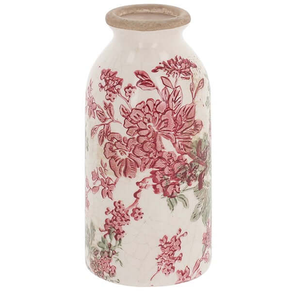 Misty Pink Garden Bottle Vase