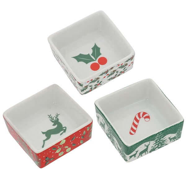 Xmas Cheer Square Serving Dish