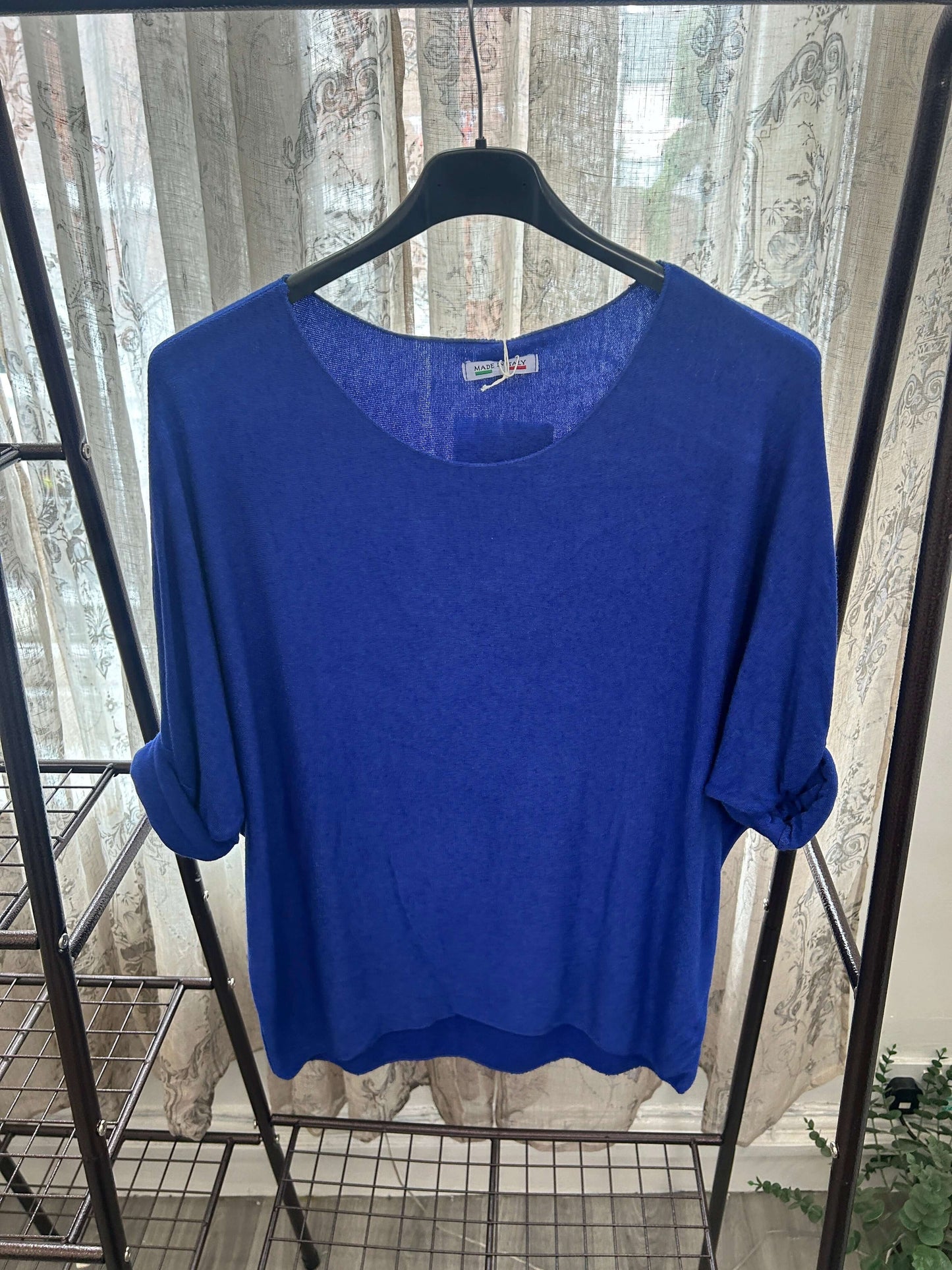 Ariel Curved Front Fine Knit Jumper