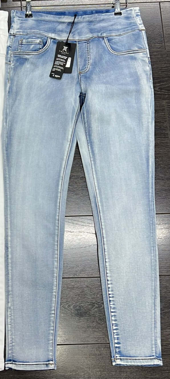 Tocada - Elasticated Waist Stretchy Dark Wash Jeans/Jegging