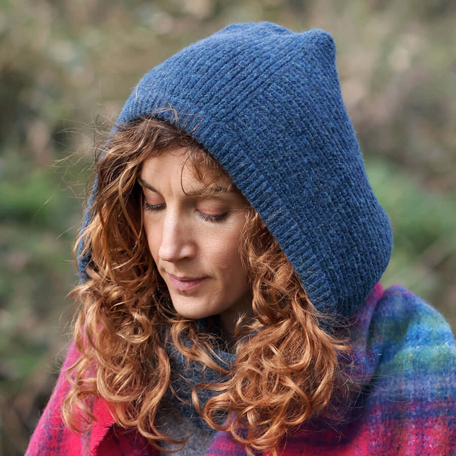 POM925 - Hermione denim cosy hood/bonnet