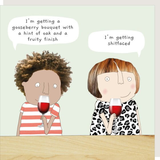 Wine tasting Novelty Card