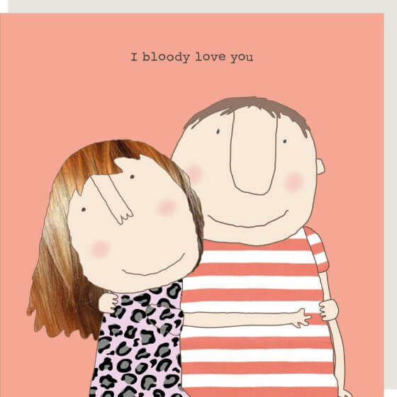 Bloody Love You Novelty Card