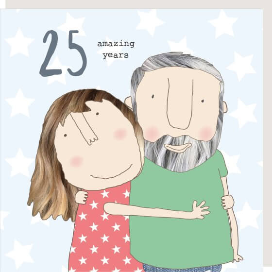 Anniversary 25th Novelty Card