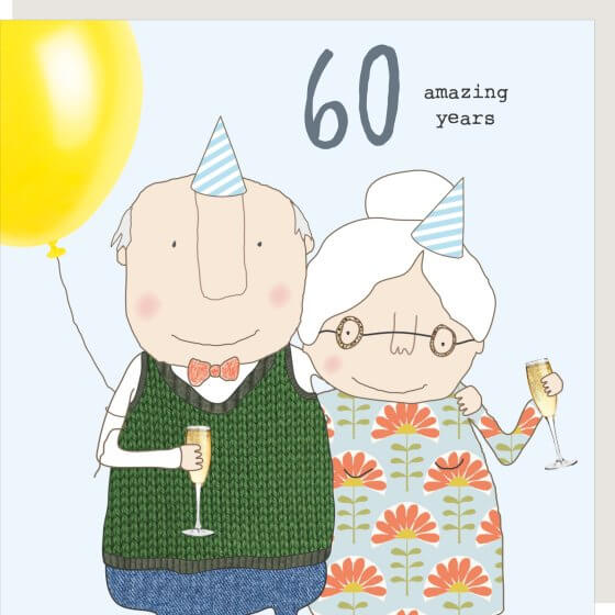 Anniversary 60th Novelty Card