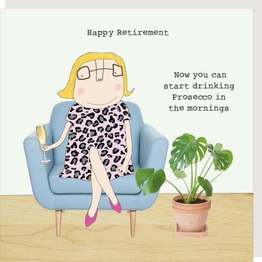 Prosecco Mornings Novelty Card