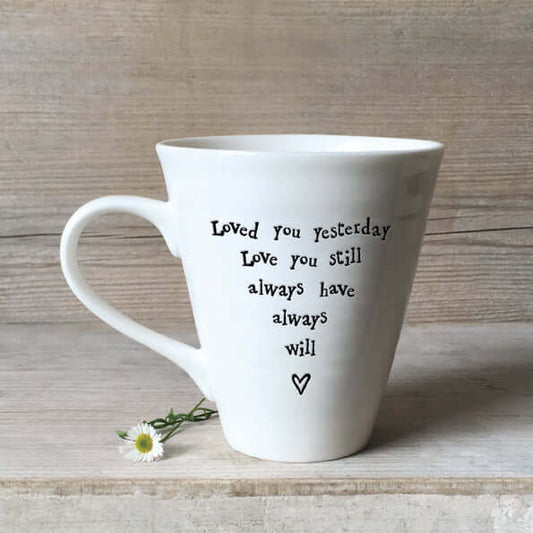 East Of India Porcelain mug - 'Love you always'