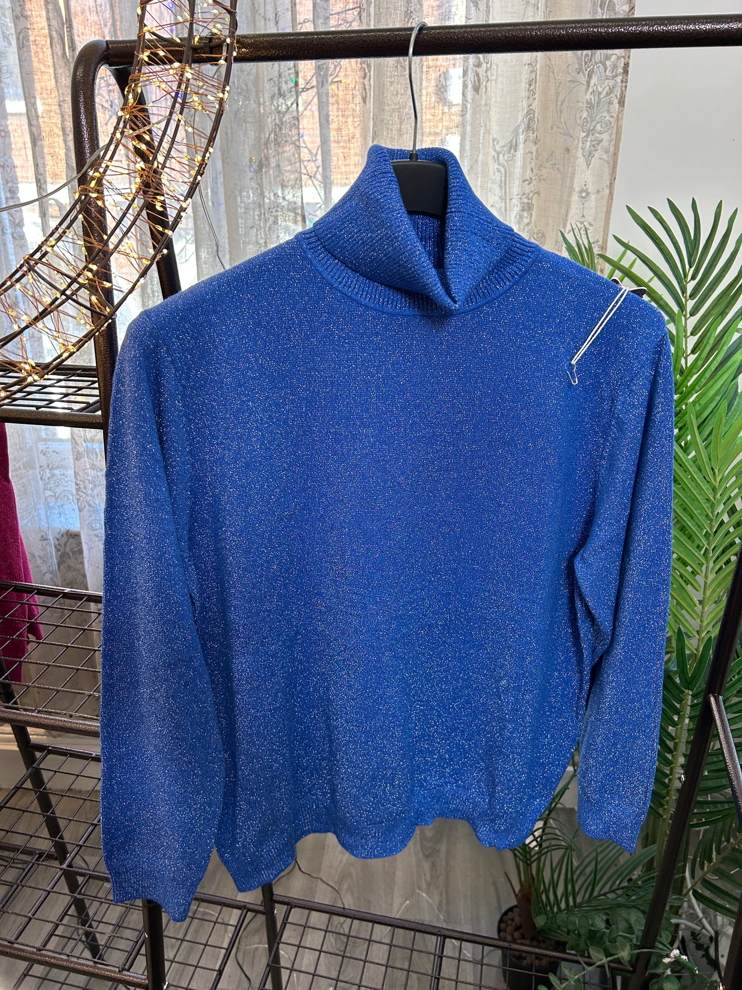 Sophie Glittery Polo Neck Jumper