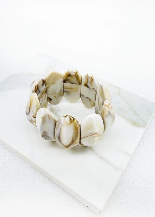 Envy Jewellery - Resin marble effect stretch bracelet