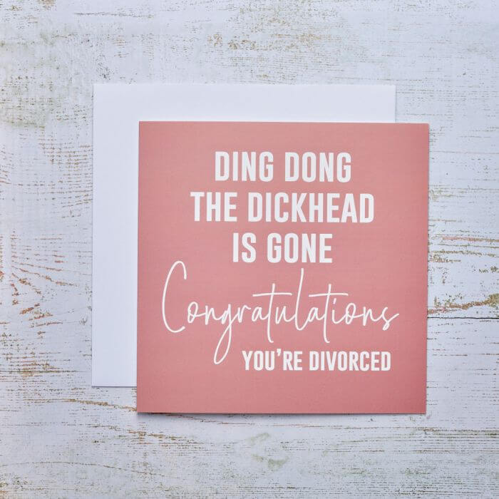 'Ding Dong Divorced' Novelty Card