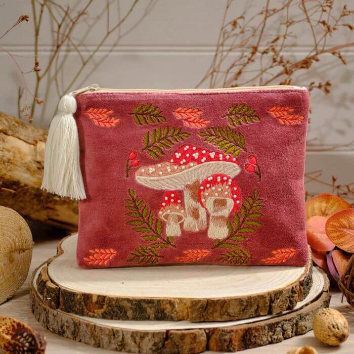 Toadstool Tales Velvet Pouch